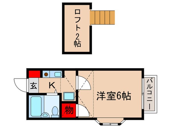 メ－プルＭＨ３の物件間取画像